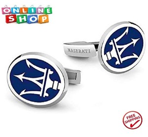 2-PCs-Cufflinks-Logo-FAMOUS-CAR-Maserati-Men-Fashion-Shirt-Symbol-Gift-Box-New