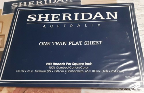 NEW Sheridan Australia Winchester Twin Flat Sheet NIP - Picture 5 of 5