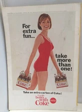 FULL PAGE COCA-COLA (COKE) AD ON BACK COVER! National Geographic June 1965 Wales