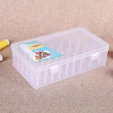 Empty Transparent Storage Container Sewing Thread Holder