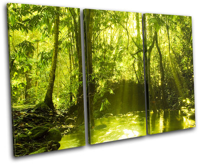 Forest Lake Landscapes TREBLE Leinwand Wand Kunst Bild drucken