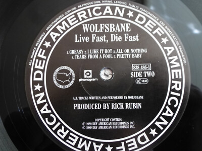 米CD Wolfsbane Live Fast, Die Fast 9242152 Def American