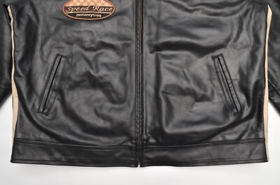 Superior New York Brogniez SpeedRace Motorcycle Leather Jacket