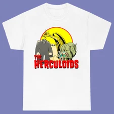 The Herculoid Famous Classic Cartoon Men's White Size S-3XL