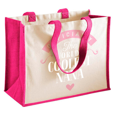Nana Geschenk Geburtstag Tasche personalisiert als Schild Plakette Geschenktasche Geschenkidee