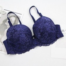 Women's Underwire Lace Unlined Bra Minimizer Full Cup Non Padded Everyday Bras