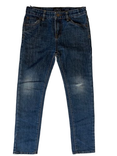 VTG Joker Brand Boys Jeans 12 - 27”x 28”Dark Rinse Wide Leg Solid