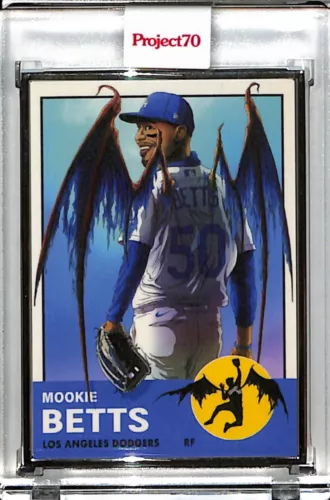 2021 TOPPS PROJECT 70 #842 MOOKIE BETTS BY ALEX PARDEE P70 AP SILVER FRAME 09/51