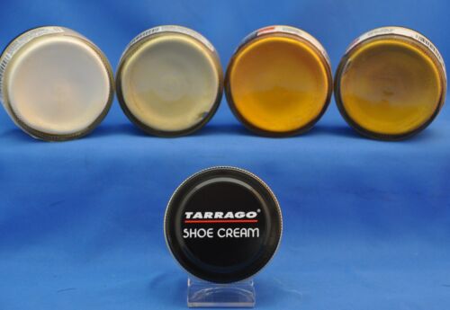 Tarrago Lederschuh Stiefel poliert metallic cremefarben - 1,76 Unzen (50 ml) Glas - 4 FARBEN - Bild 1 von 5