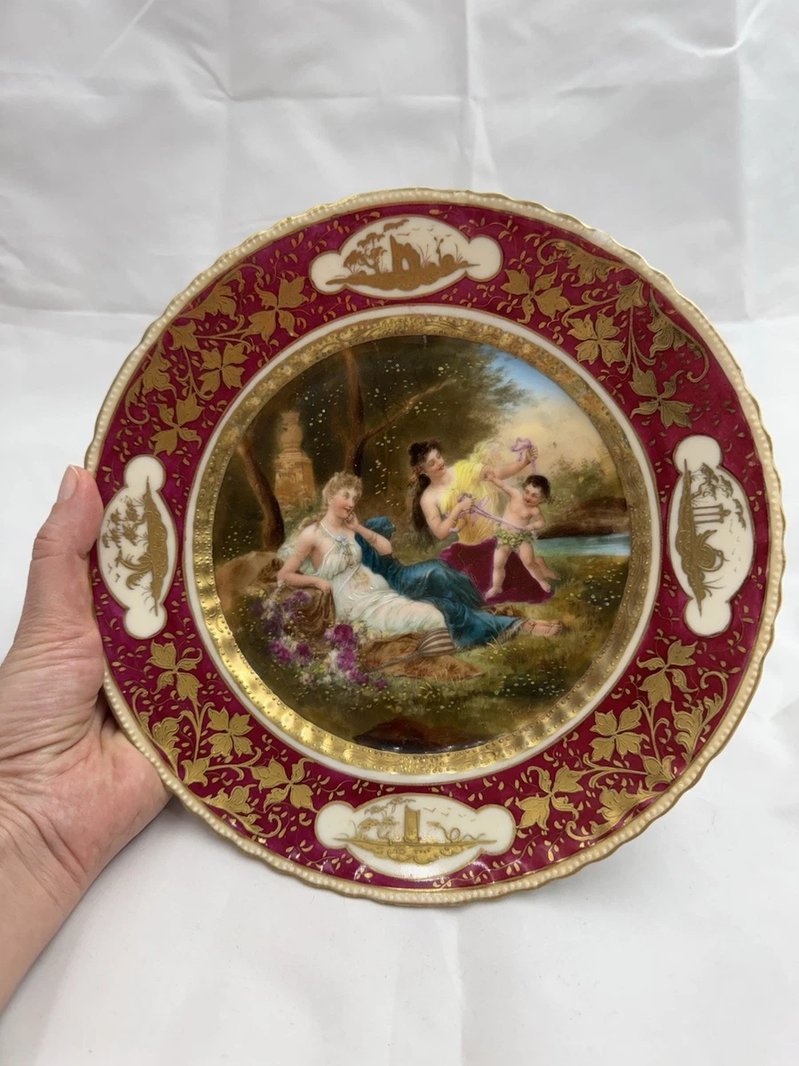 Royal Vienna Plate In Antique Ceramic & Porcelain Plates