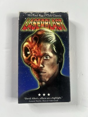 Laserblast VHS Michael Rae Cult Classic Sci Fi Alien Action Movie Tape