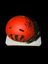 CRIS COLLINSWORTH SIGNED CINCINNATI BENGALS RAVE Mini Helmet NFL NBC JSA