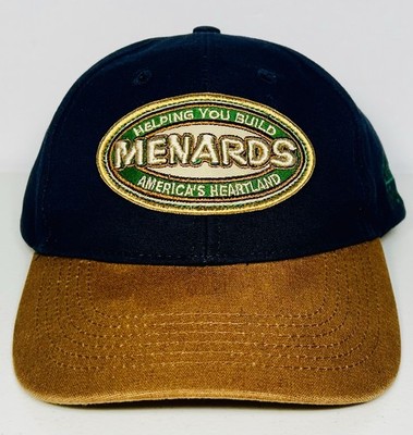 Menards Baseball Cap Unisex One Size Curved Brim Embroidered Logo Blue