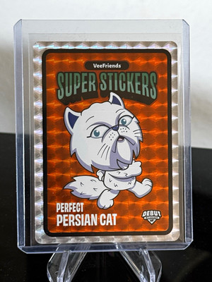 VeeFriends Super Stickers Perfect Persian Cat Debut Sticker  Trading Card