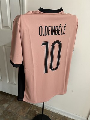 PSG Jordan Pink Soccer Jersey US Adult Large Dembele #10 | eBay