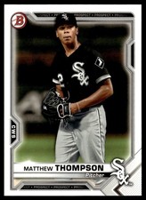 2021 Bowman Prospects Matthew Thompson Chicago White Sox #BP-74