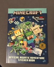 Minecraft Official Aquatic Adventure Sticker Book Minecraft New