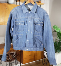 Vintage JCPenny Ranch Craft Jacket Denim 60s 70s Pleated Type 2