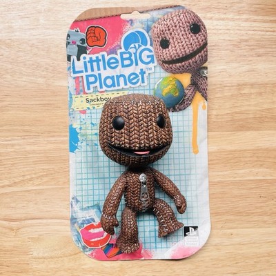 Sackboy 6'' Figure LittleBigPlanet rare Collectable 2008 Sony PS3 with Cardback