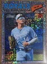 Topps Heritage 2026 Jac Caglianone Rookie #136 Royals Sparkle Baseball Card