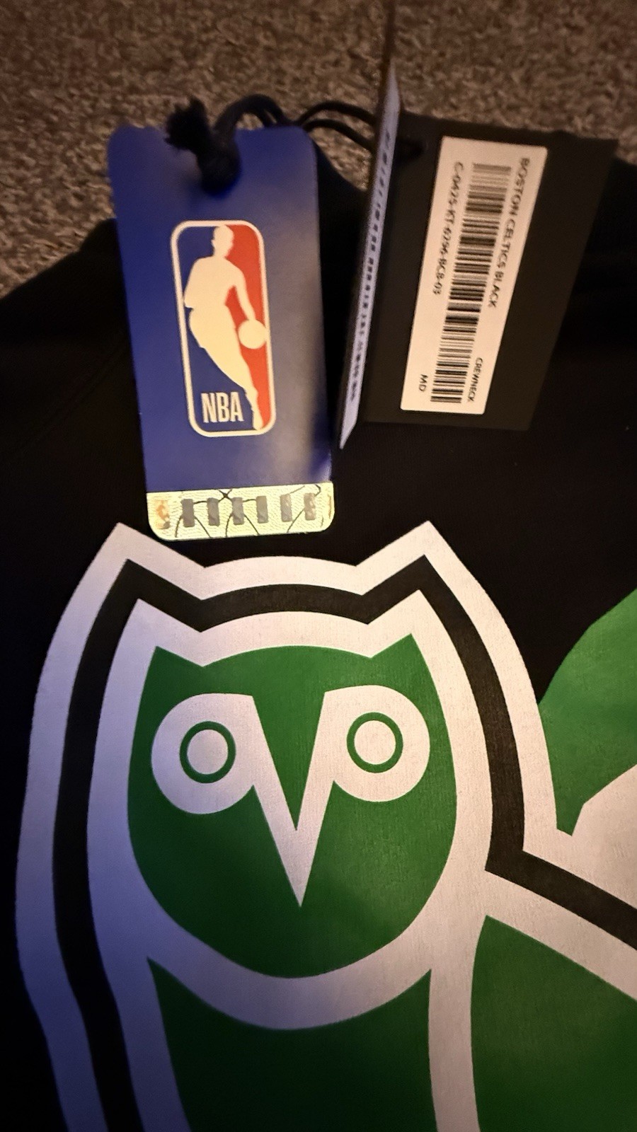 NBA Boston Celtics X OVO Fleece Zip Jacket - Mens image 7