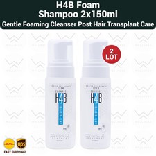H4B Foam Shampoo 150ml, Gentle Foaming Cleanser Post Hair Transplant Care - 2LOT