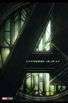 Marvel's Avengers Doomsday Original 27x40 Teaser Movie Poster D/S  Rare