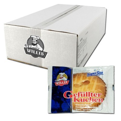(8,24 /1kg) Willis gefüllter Kuchen, Gebäck, 24 Packungen je 100g