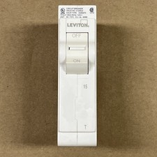 Leviton LB115-T White 15A 1-Pole Plug-On Standard Circuit Breaker