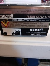 New Sealed Maxell XLII 90 High Bias Audio Cassette Tapes 5 Pack Vintage