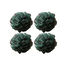 4 PCS Large Bath Loofah Sponge Soft Mesh Shower Body Scrub Scrubber Pouf