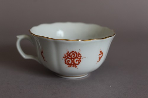 Meissen Mingdrache Rot Espresso Mokkatasse mit Untertasse - Picture 6 of 8