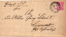 W&auml;chtersbach, Brief nach Leisenwald, 1880