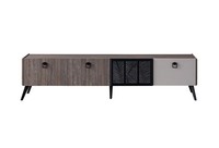 Sideboard Wohnzimmer Tv StäNder Rtv Lowboard Schrank Holz Grau Kommode