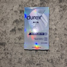 Durex Air Regular Fit Ultra Thin Latex Condoms 10 Count Exp: 11/2028