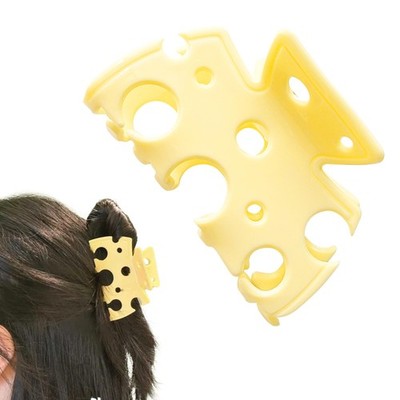 Funny Hair Clip for Women, Novelty Hair Clips, Acrylic Cheese Hair Clip, Funn...