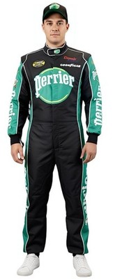 JEAN GIRARD & CAP Nascar Jumpsuit Costume TALLADEGA NIGHTS Perrier Ricky bobby