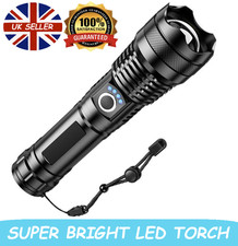 High Powered Super Bright Flashlight LED Rechargeable Torch Lamps MULTI USE