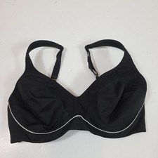 Natori 752147 Zen Convertible Underwire Sports Bra Sz 32DD Black