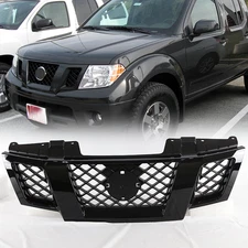 For Nissan Frontier 2009-2021 62310-ZL00B Front Bumper Upper Grille Gloss Black