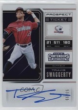 2018 Contenders Draft Picks RPS Prospect Ticket 53/99 Travis Swaggerty Auto 2a9
