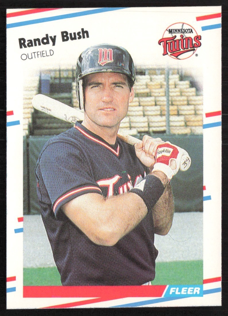 1988 Fleer Randy Bush Minnesota Twins #6