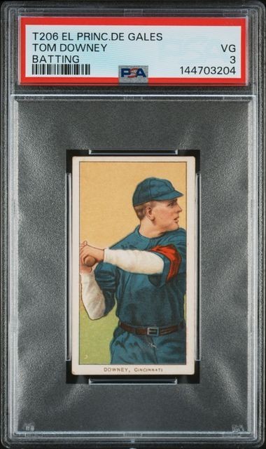 1909 T206 EL PRINCIPE DE GALES TOM DOWNEY (EPDG)  PSA 3