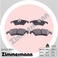 Zimmermann BremsbeläGe Bremsbelegsatz Vorne FüR Audi A4 Avant Ford Focus II