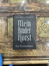 Rare 1930 Book "Mein Bruder Horst" by Ingeborg Wessel – Original Personal Card