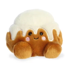 Sugary Cinnamon Roll Plush Palm Pal Small Brown Toy Figure for Collectors