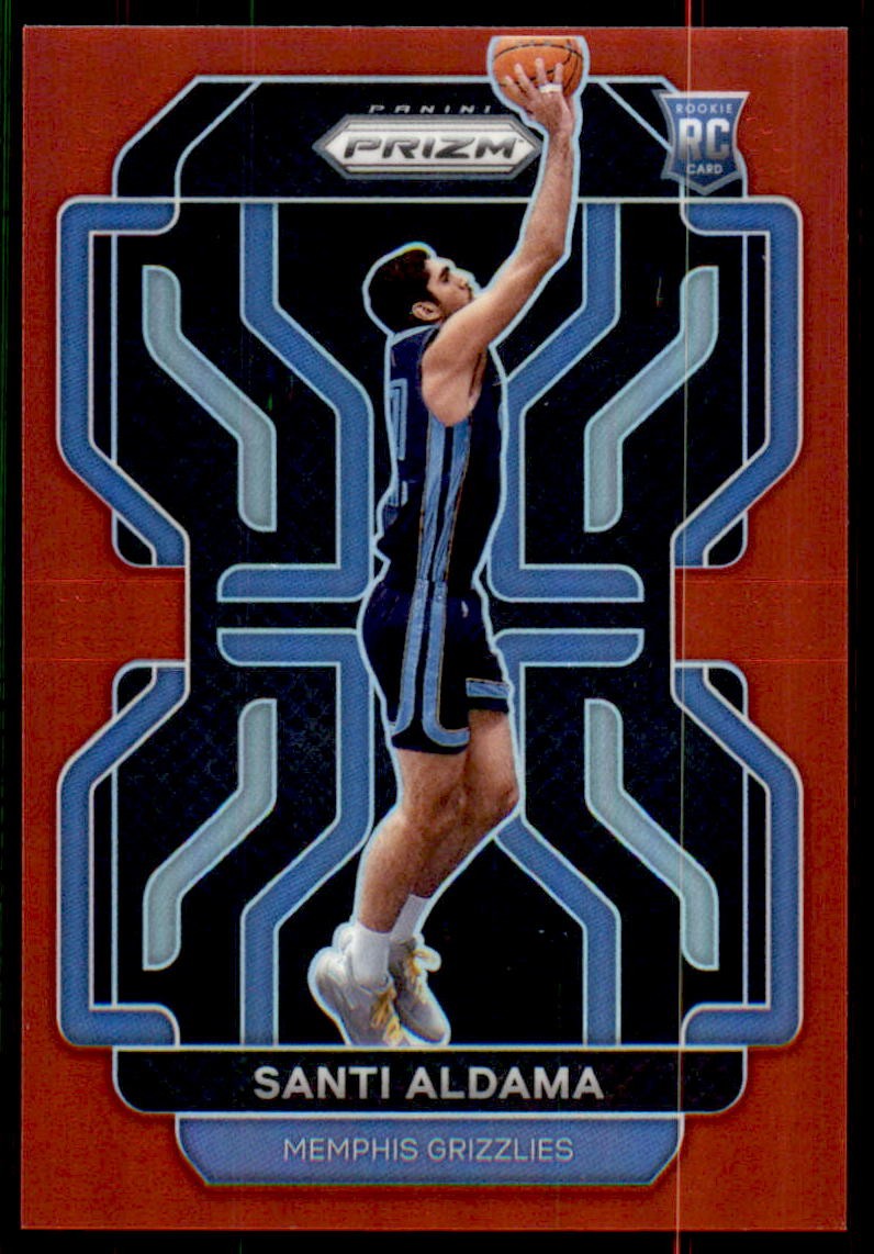 2021-22 Panini Prizm #276 Santi Aldama #/299 Red Rookie