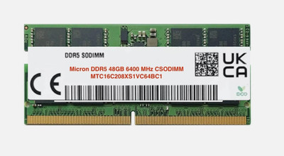 限定値下中 Micron16GB(8GBx2) DDR5-4800 SODIMM Micron DDR5 48GB 6400 MHz CSODIMM MTC16C208XS1VC64BC1 | eBay