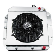 4-row Radiator Shroud Fan For 1955-1959 Chevy Truck Pickup Ls Engine Swap 4-row Radiator Shroud Fan For 1955-1959 Chevy Truck Pickup Ls Engine Swap