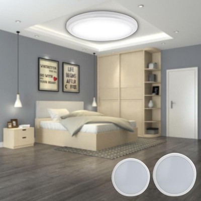Round Led Ceiling Light Panel Down Lights Living Room Bathroom Kitchen Lamp Jm Ebay